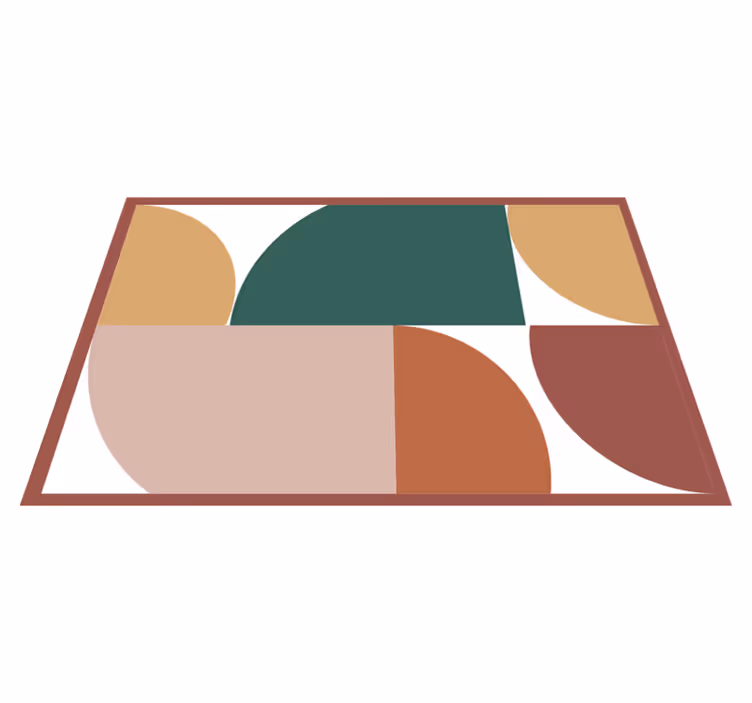 Moderní prostírání geometrické barevné segmenty - TenStickers
