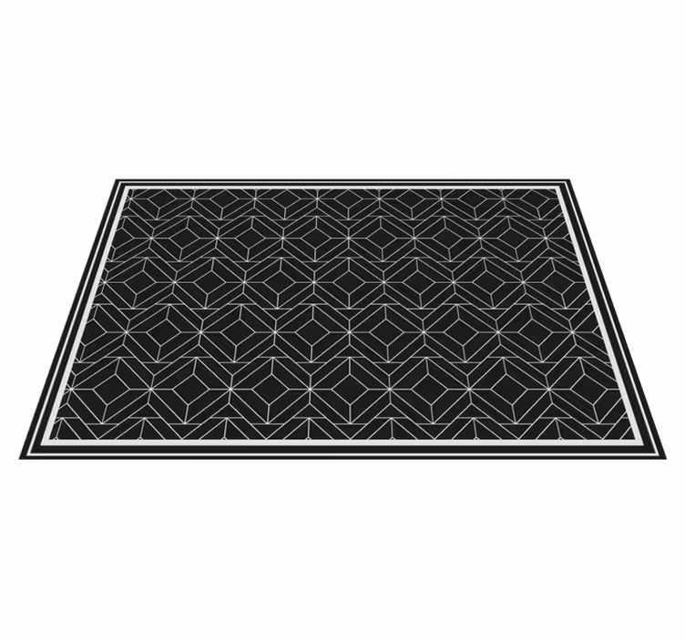 Moderní prostírání geometrický černý povrch - TenStickers