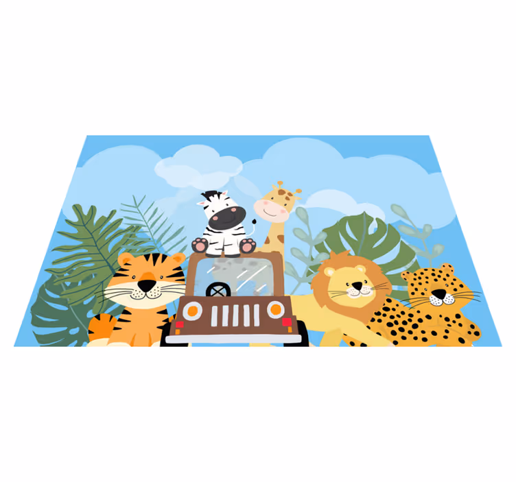 Safari zvířata originální prostírání - TenStickers