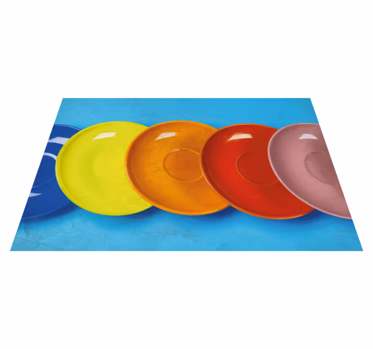 Duhové barevné desky vinylové prostírání - TenStickers
