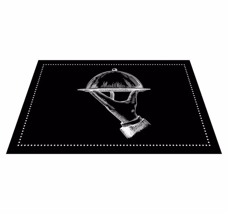 Originální prostírání elegantní servírovací ruka - TenStickers