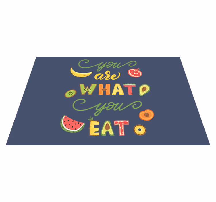 Prostírání citace barevné jídlo citát - TenStickers