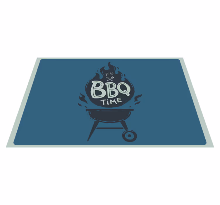 Prostírání citace Čas na grilování plameny - TenStickers