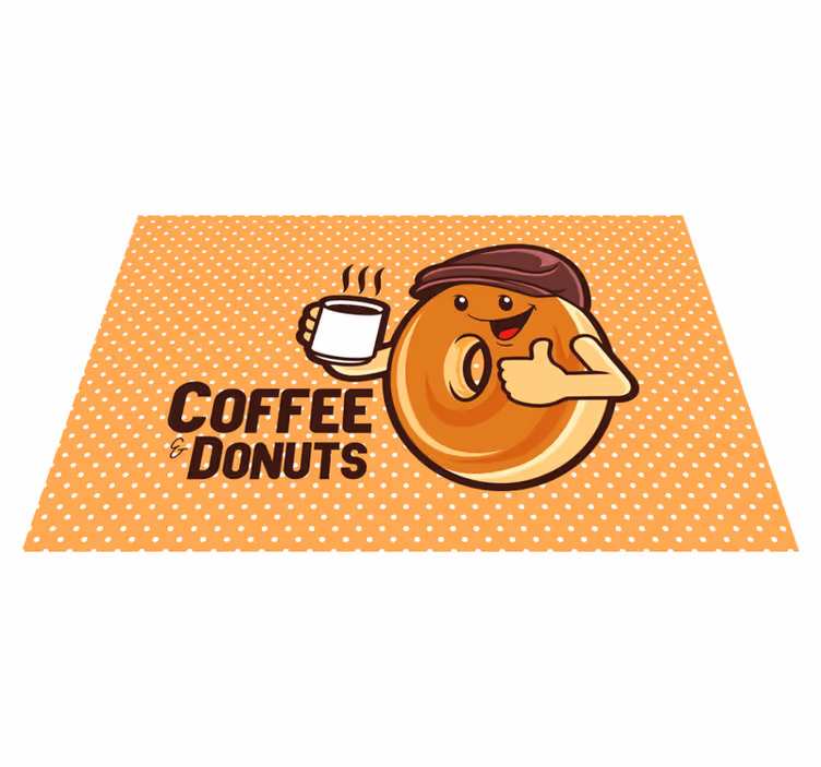 Dětské prostírání s veselým donutovým hrdinou - TenStickers