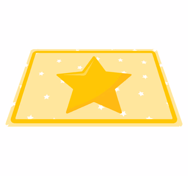 Dětské prostírání v barevném tvaru hvězdy - TenStickers