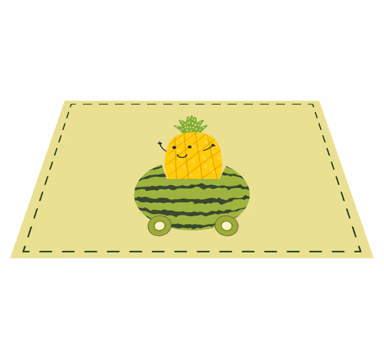 Dětské prostírání s ananasem a melounem - TenStickers