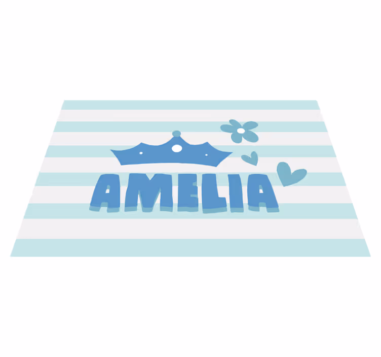 Dětské prostírání koruna a jméno - TenStickers