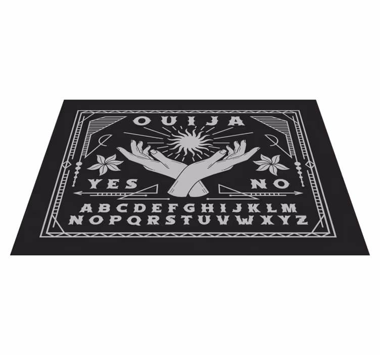 černá a bílá ouija deska originální prostírání - TenStickers