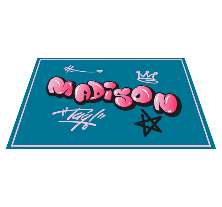 Originální prostírání s osobním designem jména - TenStickers