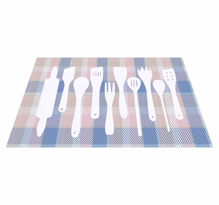 Moderní prostírání s kostkovaným vzorem - TenStickers