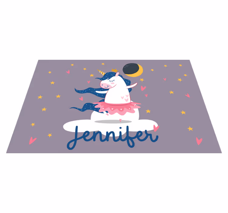 Prostírání na míru balerína jednorožec cloud - TenStickers