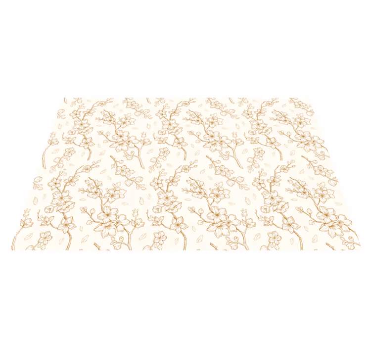 Prostírání s texturami květinové elegance - TenStickers