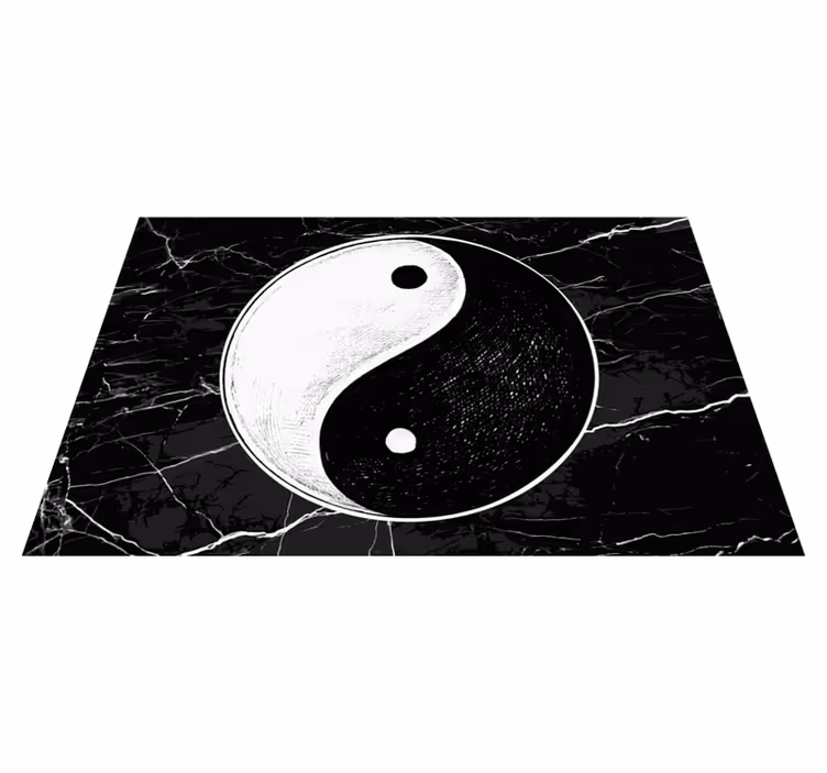 Originální rovnováha jin -jang originální prostírání - TenStickers