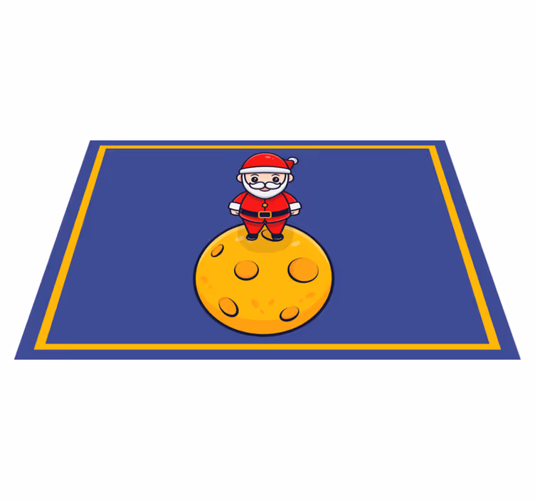 Vánoční prostírání santa na měsíci - TenStickers
