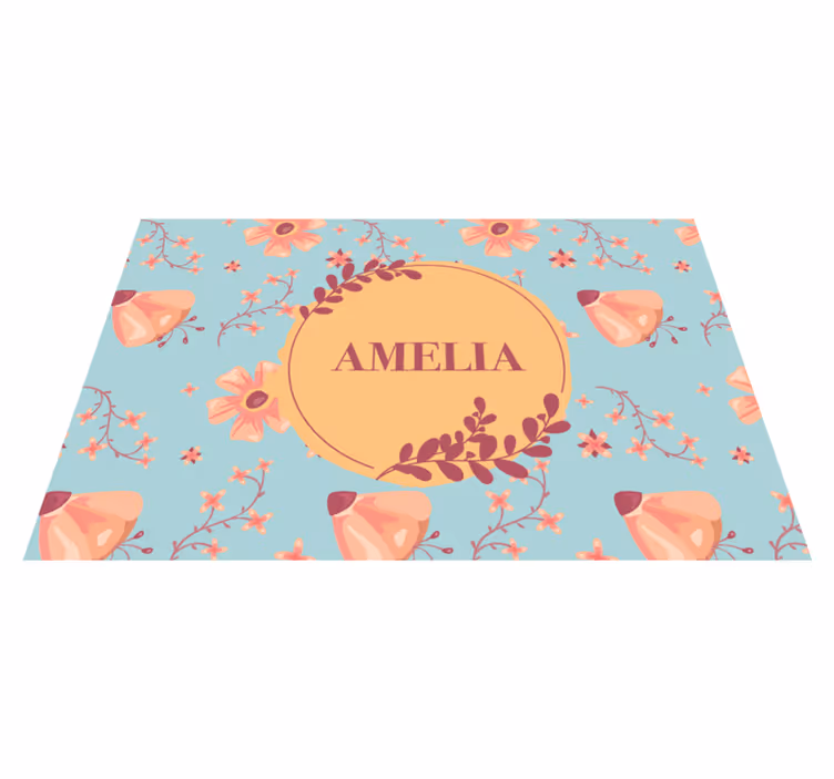 Prostírání se jménem botanická personalizace - TenStickers