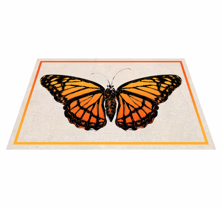 Originální prostírání s motýlem monarcha - TenStickers