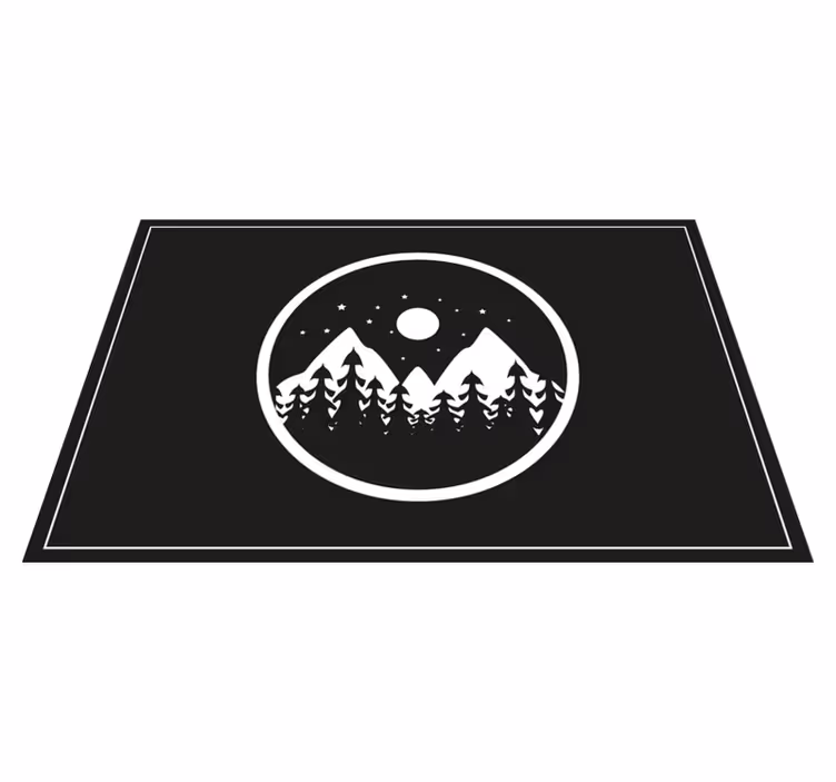 Hory s borovicemi originální prostírání - TenStickers