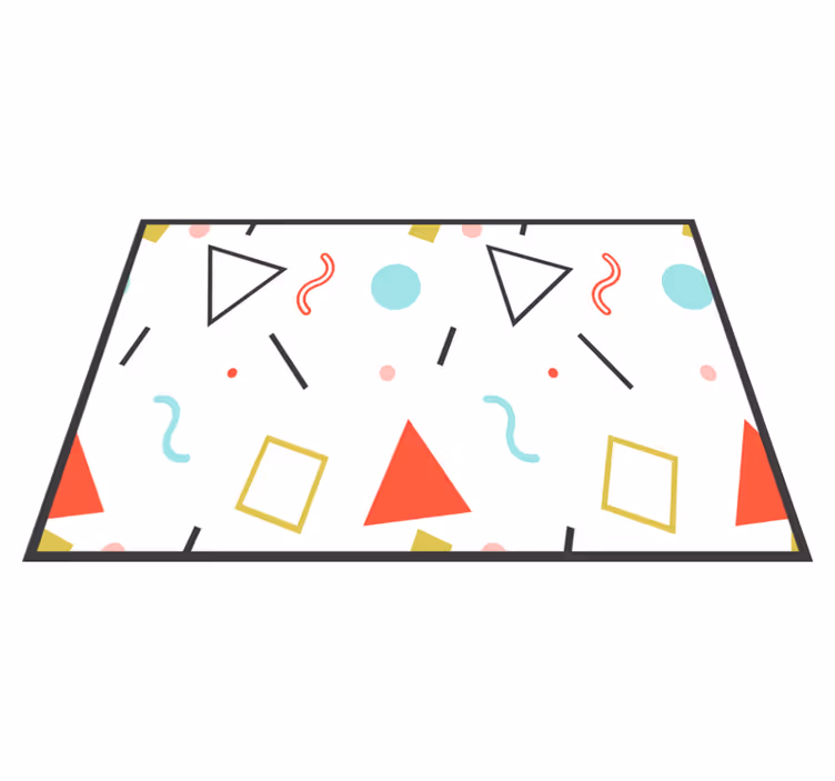 Vtipné geometrické tvary originální prostírání - TenStickers