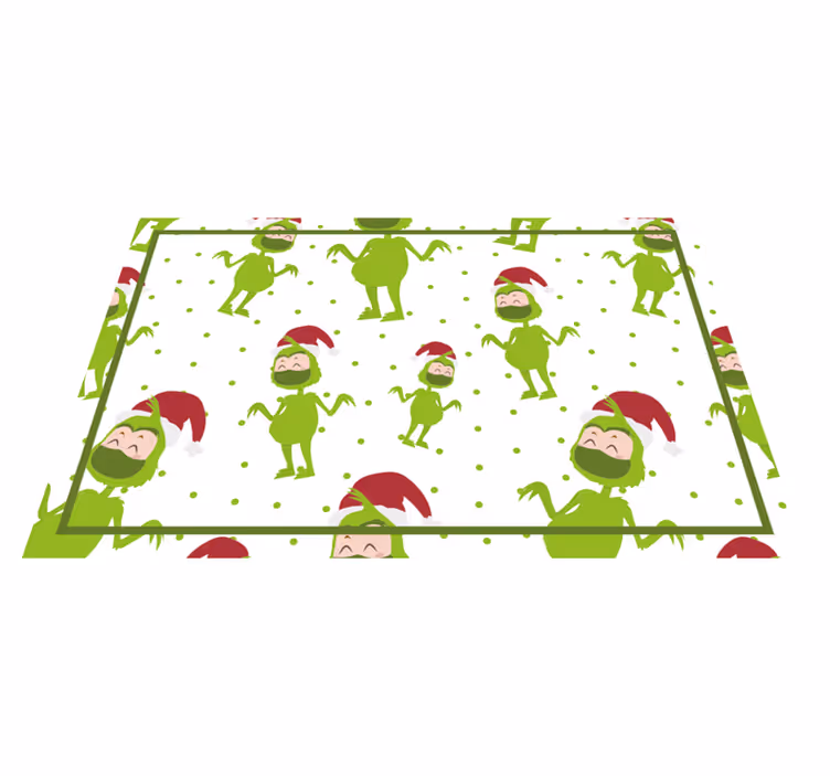 Vánoční prostírání s veselými grinch postavičkami - TenStickers