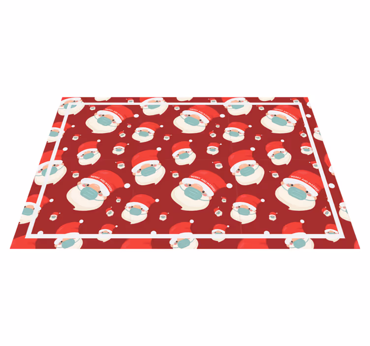 Vánoční prostírání s motivem santa clause - TenStickers