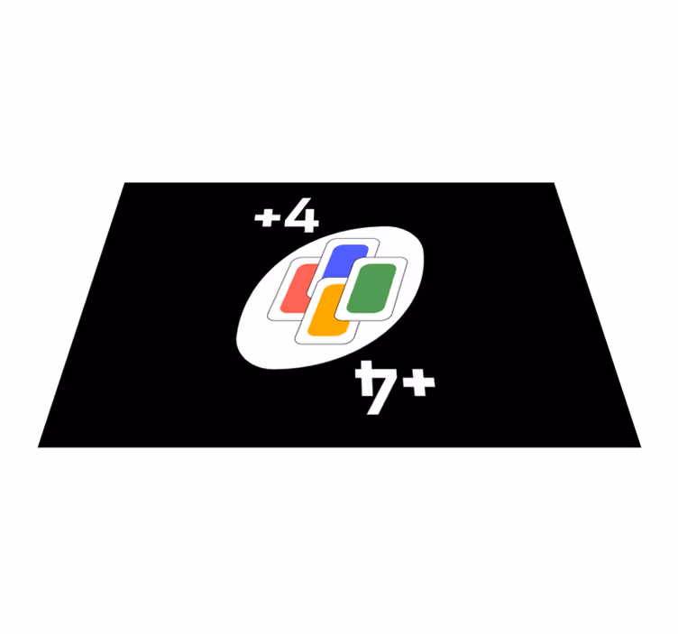 Originální prostírání inspirované hrou s kartami - TenStickers