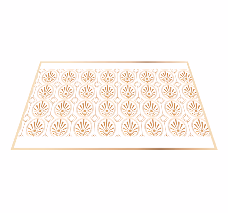 Moderní prostírání s elegantním listovým prvkem - TenStickers