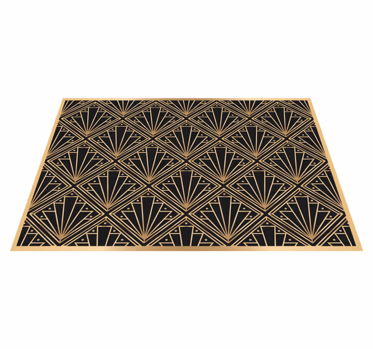 Prostírání s texturami v art deco stylu - TenStickers