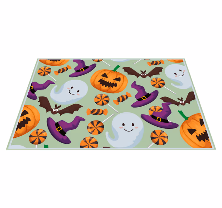 Halloweenské prostírání s barevnými motivy - TenStickers