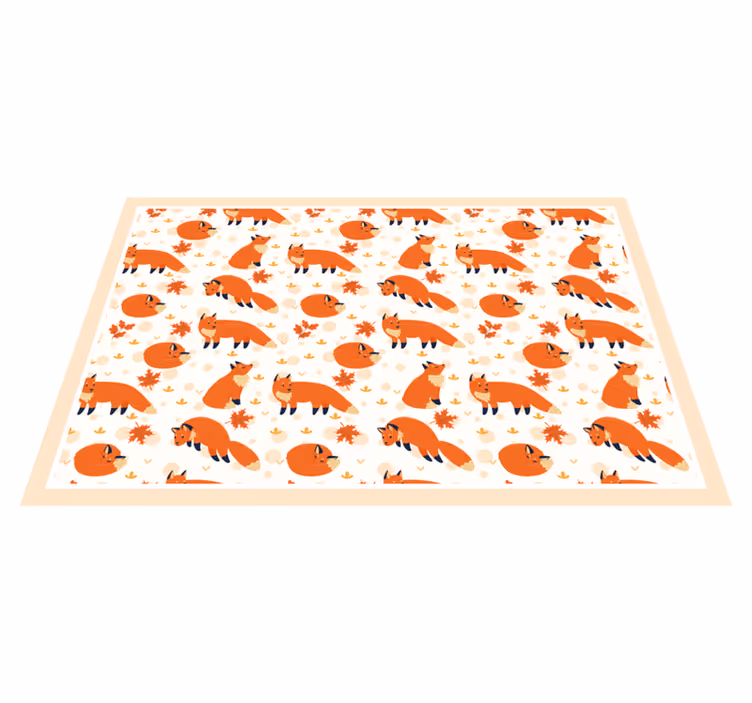 Krásné lišky dětské prostírání - TenStickers