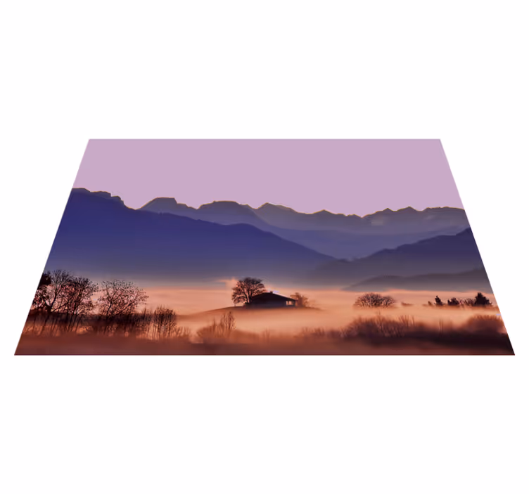 Moderní prostírání klidná horská krajina - TenStickers