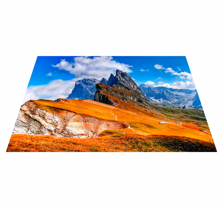 Moderní prostírání horský malebný výhled - TenStickers