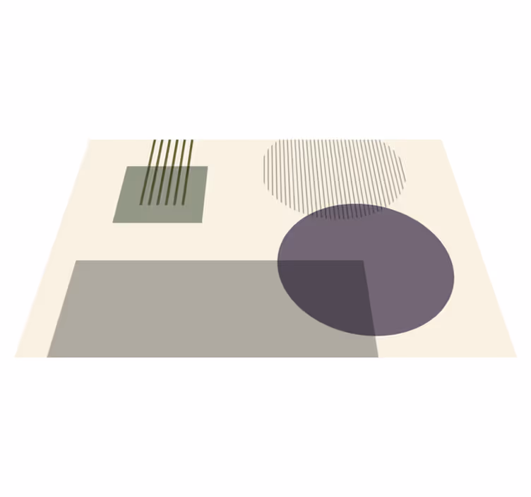 Moderní prostírání s geometrickými tvary - TenStickers