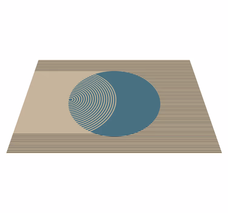 Moderní prostírání s geometrickým kruhovým motivem - TenStickers