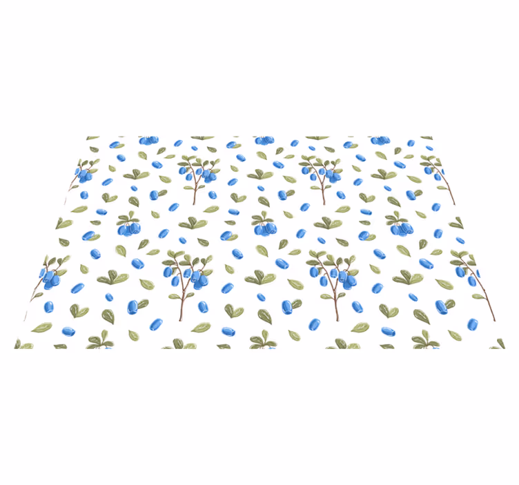 Prostírání s texturami botanický modrý vzor - TenStickers