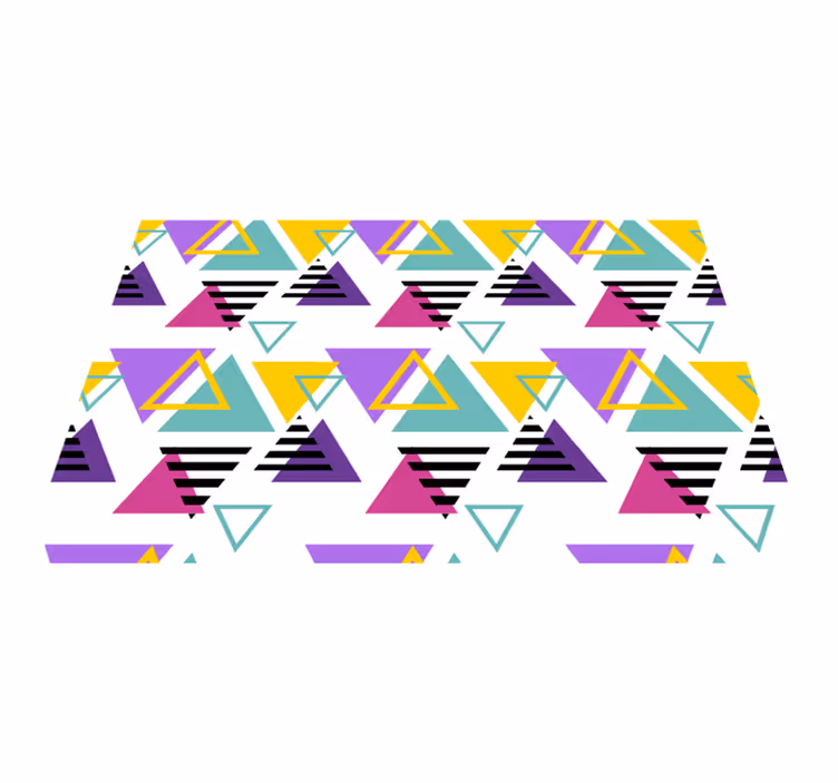 Moderní prostírání barevné geometrické trojúhelníky - TenStickers
