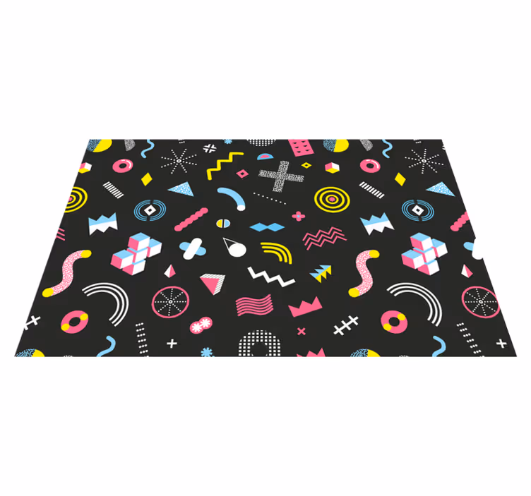 Originální prostírání s živými geometrickými prvky - TenStickers