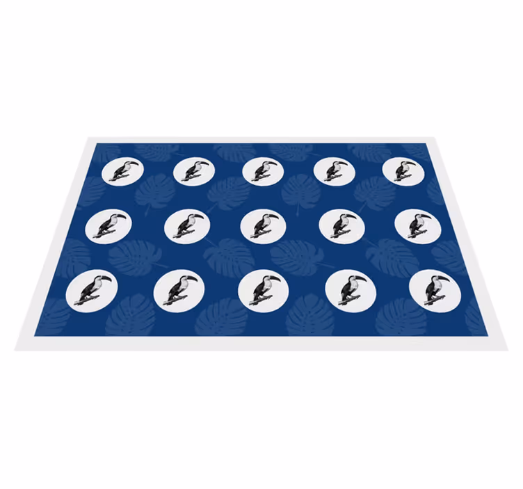 Originální prostírání s tropickým ptákem - TenStickers