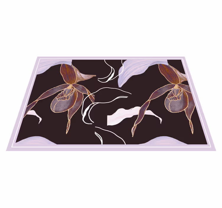 Elegantní prostírání s orchideovým vzorem - TenStickers