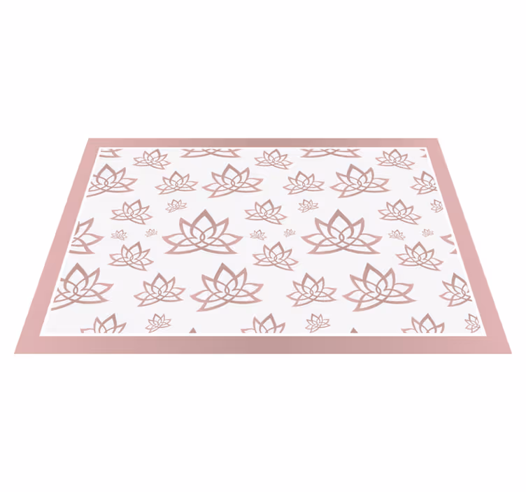 Prostírání s texturami elegantní vzor lotosu - TenStickers