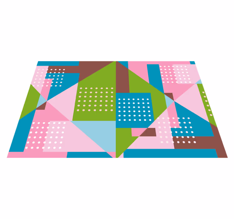 Moderní prostírání v živých geometrických tvarech - TenStickers
