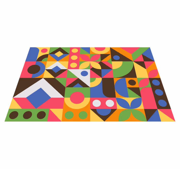 Moderní prostírání živá geometrická kompozice - TenStickers