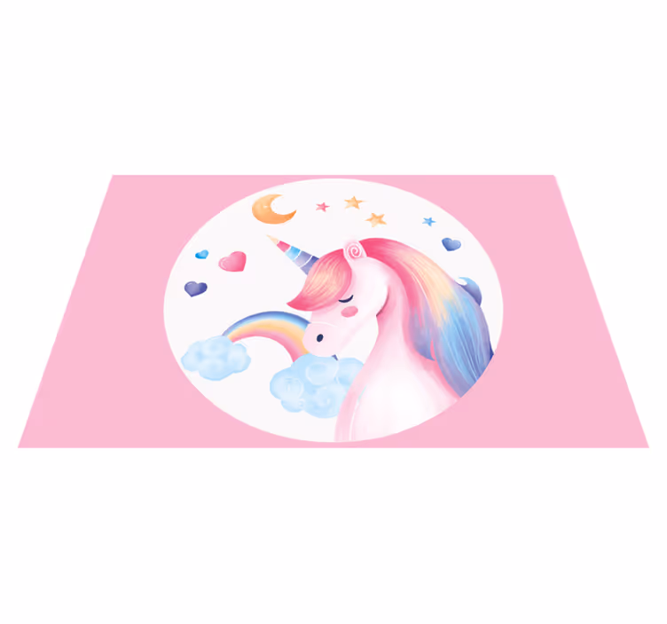 Dětské prostírání duhový jednorožec - TenStickers