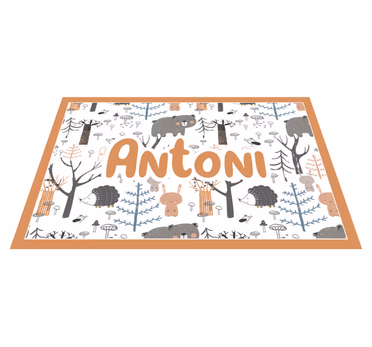 Skandinávský les se zvířaty prostírání - TenStickers
