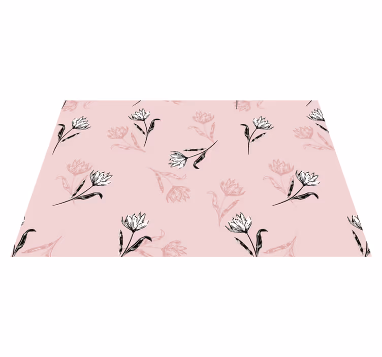 Prostírání s texturami elegantní botanická kompozice - TenStickers