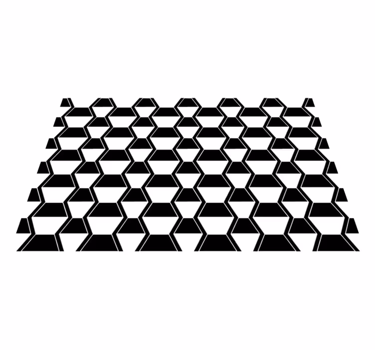 Prostírání s texturami v stylizovaném hexagonálním vzoru - TenStickers