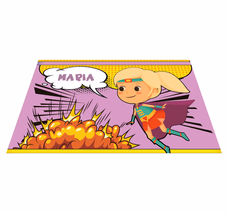 Komiksová superhrdinka Prostírání se jménem - TenStickers