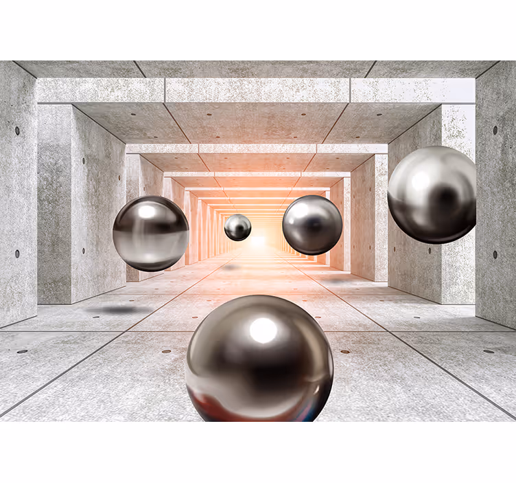 Futuristický tunel 3d fototapeta - TenStickers