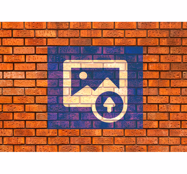 Efekt španělské vlajky Cihla fototapeta - TenStickers