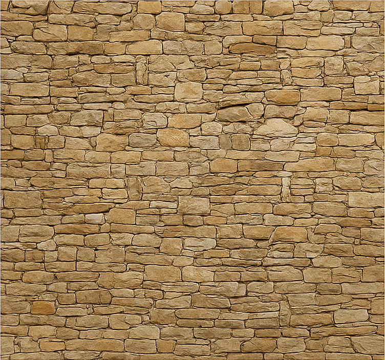 Béžová kamenná zeď Fototapeta - TenStickers