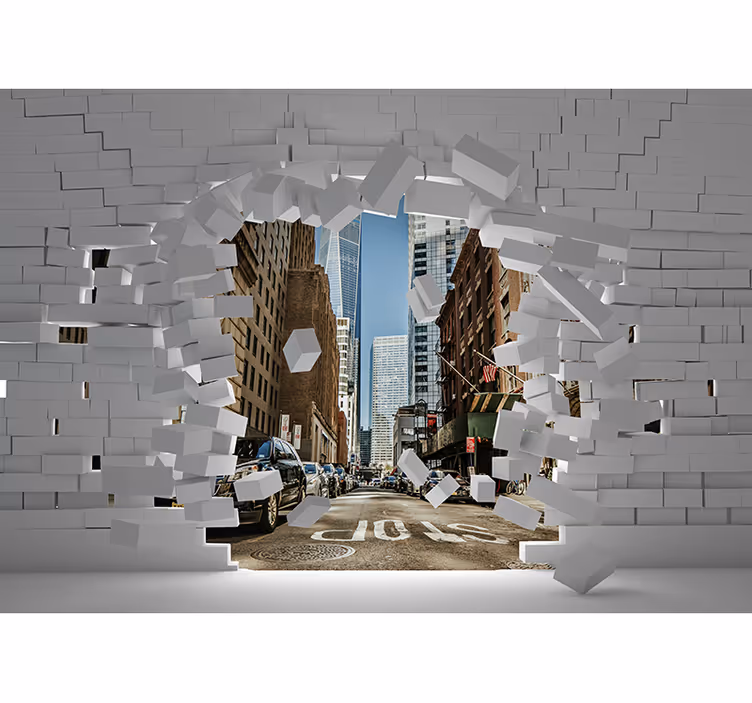 Za stěnou fototapeta new york - TenStickers